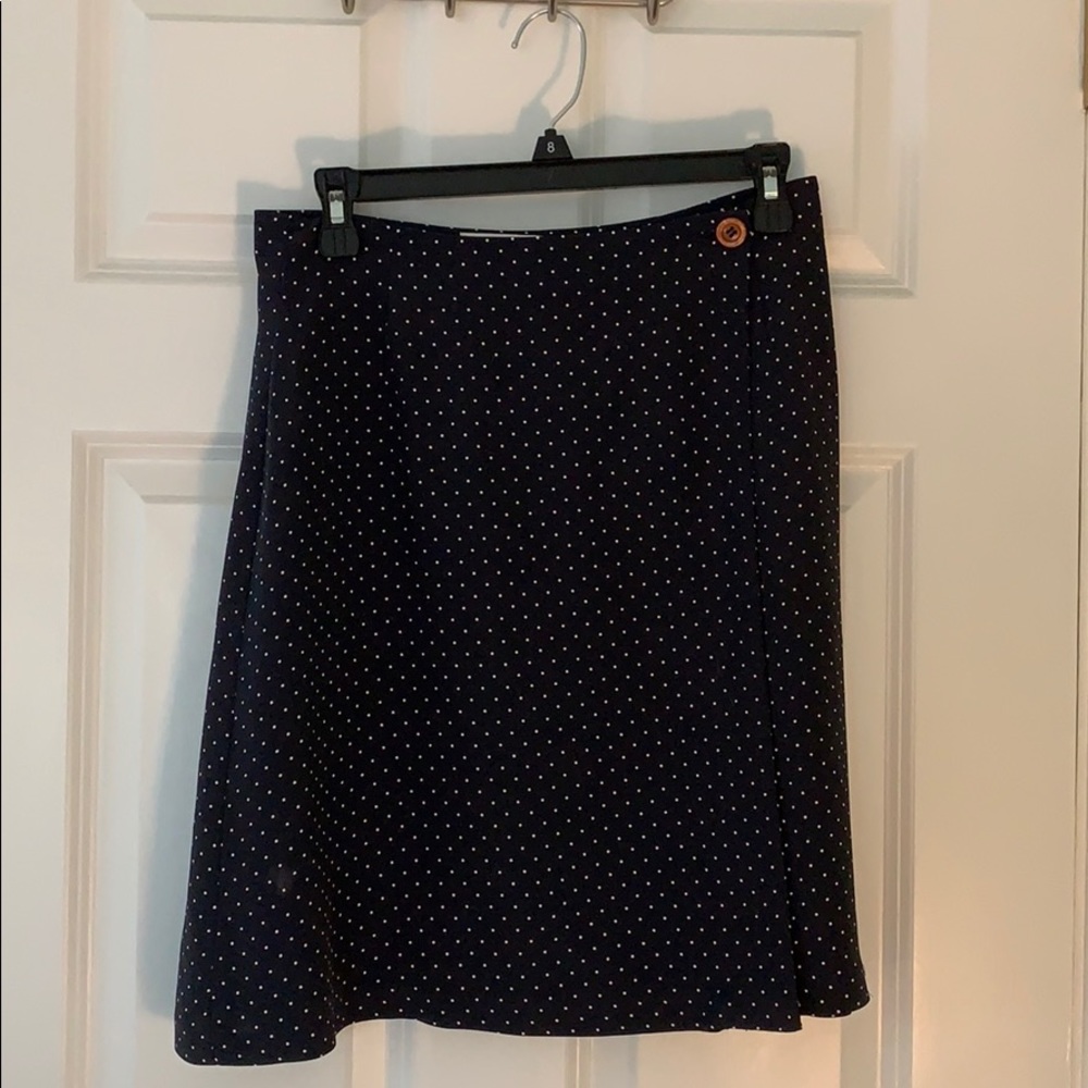 Navy blue polka dot skirt (vintage)